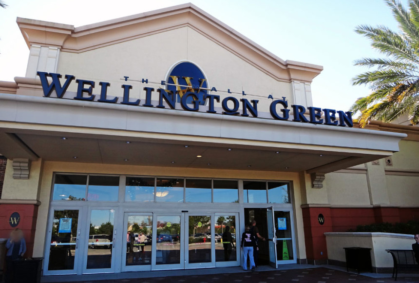 Umas das entradas do Mall at Wellington Green