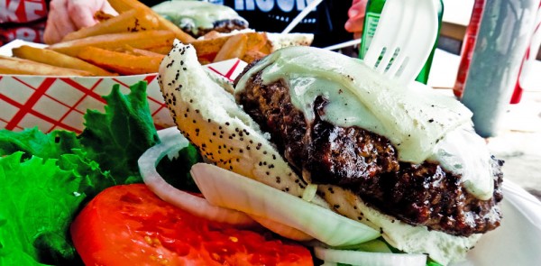 A salada vem separada