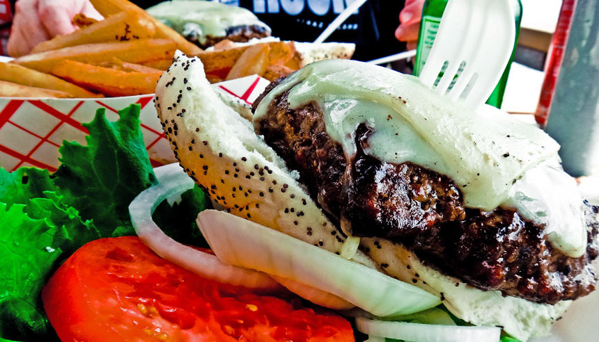 A salada vem separada