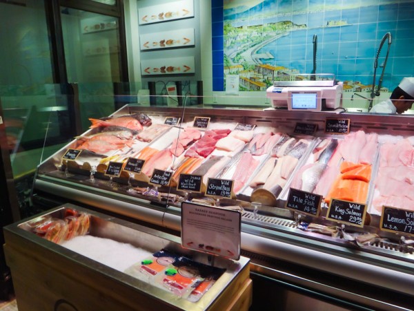 Peixes frescos da peixaria do Eataly NYC