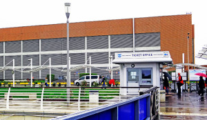 Estação do Alilaguna no aeroporto Marco Polo, em Veneza