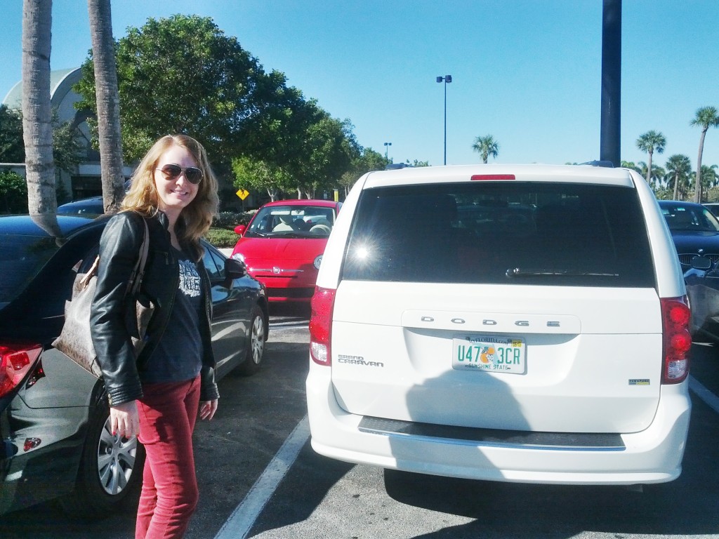 Minivan alugada na Flórida