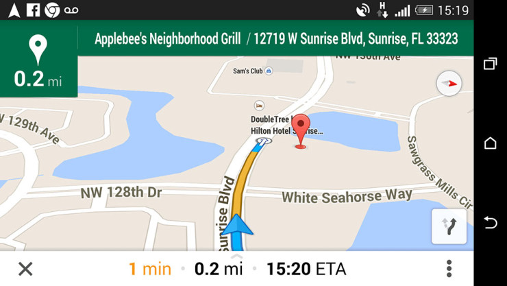 O uso do Google Maps como como um aparelho GPS, só que muito melhor