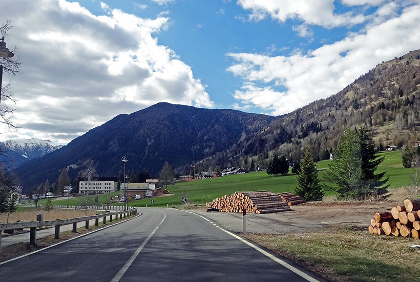 Nas proximidades do Passo Rolle