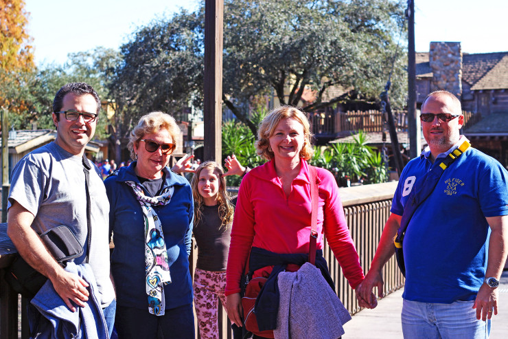 No parque Disney's Magic Kingdom em Janeiro de 2015