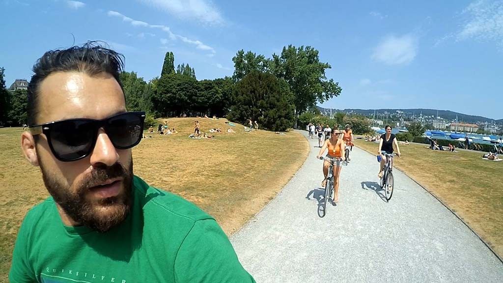 Ao redor do Lago de Zurique,