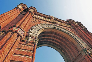 Arc del Triunfo em Barcelona, Espanha
