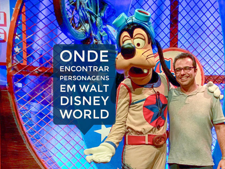 Onde encontrar personagens em Walt Disney World