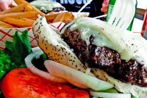 A salada vem separada